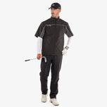 Galvin Green Air Waterproof Short Sleeve Golf Jacket - Black/Forged Iron