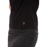 高尔夫蒂尼女子短袖荷叶边高尔夫球球球球场 - 黑色