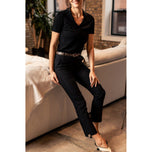 Golftini Women's Stretch Ankle Golf Pants - Black/Black