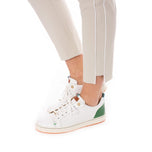 Golftini 女式弹力及踝高尔夫球裤 - 卡其色/白色