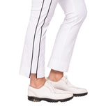Golftini Women's Stretch Ankle Golf Pants - White/Navy