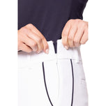 Golftini Women's Stretch Ankle Golf Pants - White/Navy