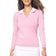 Golftini Women's Stretch V-Neck Golf Sweater - Rose Pink