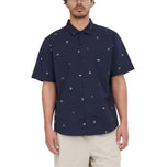 Huffer All Day OG Button Down Golf Shirt - Navy