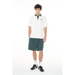 Huffer Check Par Golf Polo Shirt - Chalk
