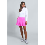 IBKUL Women's Flounce 16.5" Golf Skort - Hot Pink