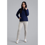 IBKUL 女式纯色 Magic Shield 高尔夫夹克 - 经典海军蓝