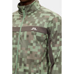 J.Lindeberg Bridger Tour Print Golf Midlayer - Tour 26 Tonal Green