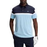 J.Lindeberg Emil Golf Polo Shirt - Forget-Me-Not