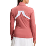 J.Lindeberg Women's Janice Full Zip Golf Mid-Layer - Flamingo Plume