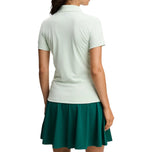 J.Lindeberg 女式 Tour Tech 高尔夫 Polo 衫 - 淡绿色