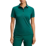J.Lindeberg 女式 Tour Tech 高尔夫 Polo 衫 - 森林生物群落