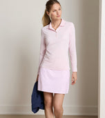 Peter Millar Women's Keswick Long-Sleeve Golf Polo - Pearl Pink