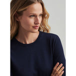 Peter Millar Women'x Excursionist Merino Flex Knitted Golf Crew - Navy