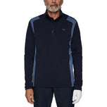 J.Lindeberg Lukas Quarter Zip Golf Mid-Layer - Vintage Indigo