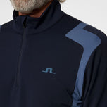 J.Lindeberg Lukas Quarter Zip Golf Mid-Layer - Vintage Indigo
