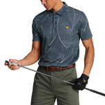 Lyle＆Scott Floral Polo Golf衬衫 - 黑暗海军