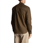 Lyle＆Scott常规适合轻量级牛津衬衫 - 橄榄