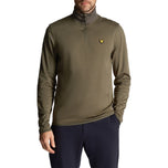 Lyle＆Scott Tech 1/4 Zip Midlayer -Cactus Green