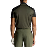 Lyle & Scott Colour Block Golf Polo Shirt - Jet Black/Granite