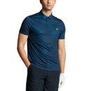 Lyle &amp; Scott Contour Printed Golf Polo Shirt - Dark Navy