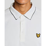 Lyle & Scott Contrast Collar Golf Polo Shirt - White