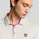 Lyle & Scott Contrast Placket Golf Polo Shirt - Pebble/Contour Pink
