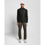 Lyle & Scott Hybrid Quilted Full Zip Golf Vest - Jet Black