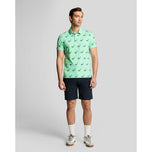 Lyle & Scott Micro Club Printed Golf Polo Shirt - Shoreline
