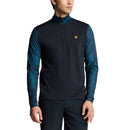 Lyle &amp; Scott Printed Contour Golf Midlayer - Dark Navy