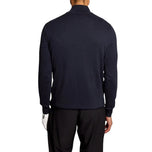 Lyle & Scott Quarter Zip Knitted Merino Blend Golf Jumper - Dark Navy