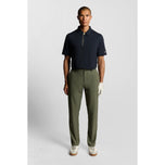 Lyle & Scott Shank Button Golf Polo Shirt - Dark Navy/Sunrise Yellow