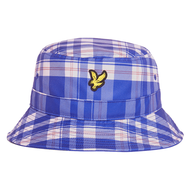 Lyle & Scott Tartan Bucket Golf Hat - Now Blue