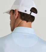 Peter Millar Men's Football Geo Performance Golf Polo - White