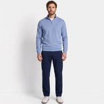 Peter Millar 男士 Ridgeline 针织高尔夫四分之一拉链 - Summer Rain