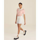 Malbon Women's Mikayla Knit Golf Polo Shirt - Dusty Rose