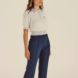 Malbon Women's Mikayla Sashiko Polo - Ivory
