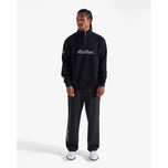 Malbon 学院高尔夫运动衫 1/4 拉链 - 黑色