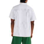 Malbon 性能网状高尔夫 Polo 衫 - 白色