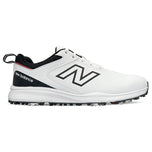 New Balance Advantage v2 Spiked Wide (2E) Golf Shoes - White/Black