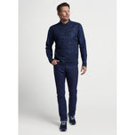 Peter Millar Bond Elite 高尔夫圆领套头衫 - 海军蓝