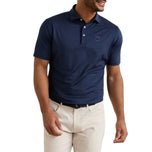 Peter Millar 男士坚固性能高尔夫 Polo 衫 - 海军蓝
