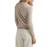 Peter Millar 女式 Excursion Flex 高尔夫圆领毛衣 - Biscotti