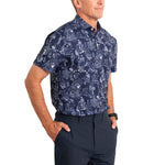 RLX Ralph Lauren Printed Lightweight Airflow Golf Shirt  - Coastal Sketch