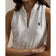 RLX Ralph Lauren 女式 Active Cable 1/4 拉链无袖高尔夫 Polo 衫 - 陶瓷白