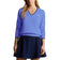RLX Ralph Lauren Women's Cotton Blend V-Neck Golf Jumper - Greenwich Blue