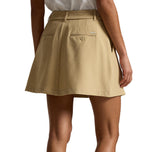 RLX Ralph Lauren Women's Pleated Twill Golf Skort - Classic Khaki
