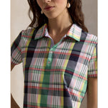 RLX Ralph Lauren 女式印花轻质气流高尔夫 Polo 衫 - 春季马德拉斯