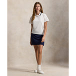 RLX Ralph Lauren 女式 Tour Pique 高尔夫 Polo 衫 - 陶瓷白