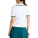Rohnisch Women's Swing Knitted Golf Polo Shirt - White